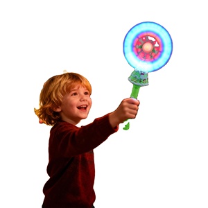 Multi Color 15 Inch Handheld Battery Operated ABS Durable Christmas New Year Party Favor Kids Gift <b>Novelty</b> Led Toy Spinning Wand - Product Image 2