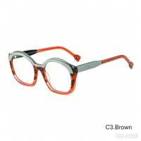 Monture de lunettes optiques en acétate, monture de lunettes de vue multicolores tendance pour femmes et hommes