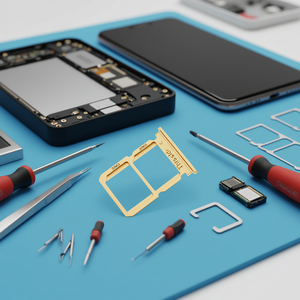 Bandeja para tarjeta SIM para OnePlus 5T, color dorado, ranura dual para tarjeta SIM, pieza de repuesto - Product Image 3