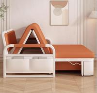Sofá cama para sala de estar, muebles plegables, individual, moderno, de cuero, almacenamiento, convertible, extraíble, futón, sofá cama plegable individual