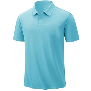 Chemises de golf pour hommes en polyester, respirantes, à séchage rapide, manches courtes, chemises de golf pour hommes, chemises polo pour hommes - Product Image 1