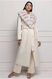 Tùy Chỉnh Mùa Thu Mùa Đông Của Phụ Nữ Áo Len Phụ Nữ Áo Khoác Cashmere Áo Với Đôi Ngực Đóng Cửa Cộng Với Kích Thước Dài Chiều Dài Thấp Moq - Product Image 2