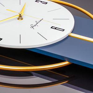 <span class=keywords><strong>Horloge</strong></span> murale 3D créative en métal de style nordique traditionnel, décorative pour salon, bureau, boutique, essentiels de décoration intérieure - Product Image 5