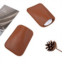 Étui pour ordinateur portable en cuir PU portable, étui pour souris, protection compacte, rangement pour écouteurs, accessoires informatiques, housse de protection