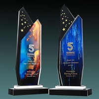 Trophée de récompense en cristal personnalisé avec impression UV