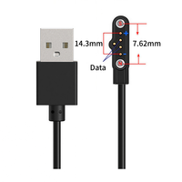 Câble de charge et de données magnétique universel personnalisable pour montre connectée 2, 4 ou 5 broches, et téléphone enfant