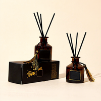 Diffuseur à roseaux en verre, flacon d'arôme vide, pot de parfum 50ml 100ml 150ml, logo personnalisé, transparent, luxe, décoration maison, bureau, hôtel, cadeau