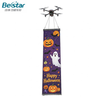 Écran LED Sky pour drone ultra-léger, rideau volant en maille, publicité pour festivals, célébrations d'Halloween, visible en extérieur, personnalisable, 4K