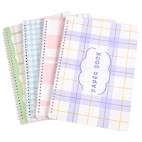 Carnet d'autocollants à spirale avec papier de démoulage, feuilles vierges enduites de silicone double face pour collection de washi tapes et journal