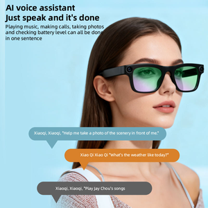 New FG02 Smart Glasses AI Dialogue Camera Photo Real-Time Translation Call Waterproof Sunglasses PC ABS <b>Frame</b> - Product Image 4