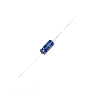 Condensateur canal fabricant traversant, à traverser, en aluminium, 33 µF, 20 %, 25 V, axial TH, 33 µF, MAL212316339E3 - Product Image 1