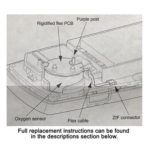 Replacement Flex <b>PCB</b> & <b>PCBA</b> Mc2-fpcb1 for BW Gasalertmicroclip XT XL Oxygen O2 Sensor Compatible with MCXL-FC1 MC2-fpcb1 - Product Image 2