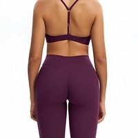 Ensemble de sport extérieur brossé toutes saisons pour femme, moulant, avec dos gainant, couvrant les fesses et amincissant la taille, idéal pour le yoga et le fitness