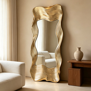 <span class=keywords><strong>Specchio</strong></span> da <span class=keywords><strong>Terra</strong></span> di <span class=keywords><strong>Design</strong></span> Creativo Francese di Lusso, <span class=keywords><strong>Specchio</strong></span> Irregolare per Corridoio, per Hotel e Ville di Alta Gamma - Product Image 3