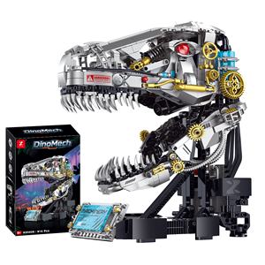 Mattoncini di costruzione giocattoli meccanici tirannosauro Set di blocchi di costruzione con motore di potenza <span class=keywords><strong>T</strong></span> Rex blocchi modello di costruzione giocattoli - Product Image 1