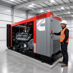 Générateurs diesel silencieux à refroidissement par eau triphasés AC avec moteur Cummins UK Perkins 50 kVA 100 kVA 200 kVA 300 kVA 500 kVA 100 kW 200 kW - Product Image 2