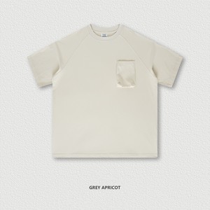 Camiseta Lisa para Hombre, 310 g/m², Camiseta Gruesa con Bolsillo, Estilo Vintage Lavado, al por Mayor, Personalizada, 100% Algodón, Verano, Lisa - Product Image 3