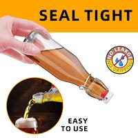 Bouteilles en verre à bouchon basculant 8,5 oz de qualité alimentaire compatibles avec les diffuseurs à bâtonnets pour la fermentation de bière, de vinaigre et de limoncello