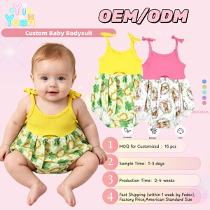Corpiño con volantes para niñas, mameluco personalizado sin mangas con volantes, ropa <span class=keywords><strong>de</strong></span> verano para niñas <span class=keywords><strong>de</strong></span> 0 a 24 meses - Product Image 1