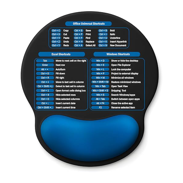 Elastic Skin Friendly Custom Mouse Pad Office Shortcut Key Wrist Pain Relief for Laptop Users Mous Mat