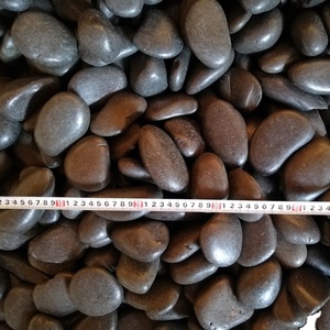 Pierre de galets blancs polis par roche naturelle de rivière noire bon marché pour des applications d'aménagement paysager et de jardin - Product Image 6