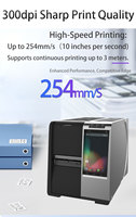 Impresora Inalámbrica USB XGSun Industrial de Codificación de Etiquetas RFID UHF de Alta Velocidad 300DPI, Impresión Térmica Directa y por Transferencia Térmica