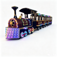 Train de divertissement électrique sans rails, transport touristique multi-scènes pour zoos et centres commerciaux