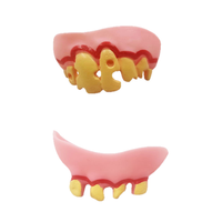 Jouets de dentiers d'Halloween, blagues amusantes, appareils dentaires souples en plastique, décorations de fête, accessoires de dents avant d'Halloween