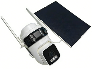 <span class=keywords><strong>Caméra</strong></span> solaire ZCVISION nouvelle conception WIFI / 4G 3 objectifs 12MP AOV avec audio bidirectionnel, détection de mouvement humanoïde PIR, <span class=keywords><strong>caméra</strong></span> de sécurité solaire PTZ - Product Image 2