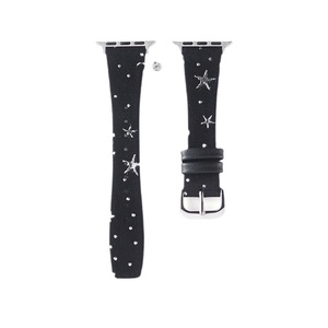 Upro Factory RTS Denim Canvas Watch Band with Cute Star Charm Korean Style Fashion Strap for apple Watch iWatch Series - Product Image 2