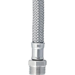 Manguera flexible de acero inoxidable con bicono macho 50cm 1/2 X bicono 10 para torneado de herramientas - Product Image 4