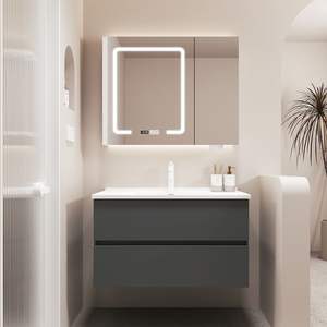 Lavabo de Baño de Diseño Moderno para Hotel, Encimera de Granito, Termostático, Rectangular, Resistente a la Humedad, Antibacteriano, con Más de 30 Años de Durabilidad - Product Image 6