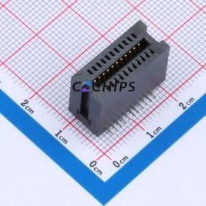 HEV22LP03BK Gold Finger Connector SMD,P=1.27mm Connector ( Connector Type: EDGE SLOT )( Pitch: 1.27mm )( Total PIN Count: 22P ) - Product Image 1