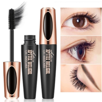 En stock, breloque tendance, imperméable, intense, mince et touffu, forme de cils en fibre de soie, beaux cils bouclés, crème mascara