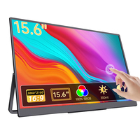 Moniteur portable tactile Eimio Slim 15,6 pouces 4K TFT avec charge rapide PD 20W, écran tactile externe pour jeux PS5