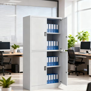 Bo Jiao ตู้เก็บเอกสารแบบสองประตู, ตู้เก็บเอกสาร4ชั้นทันสมัยเฟอร์นิเจอร์สำนักงานโลหะ - Product Image 3