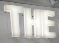 Letrero de Acrílico 3D YIJIAO, Letras LED Iluminadas Personalizadas, Iluminación Frontal y Lateral, Letrero LED para Exteriores de Edificios, Logotipo Comercial