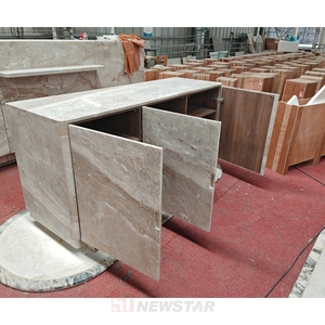 <strong>Modern</strong> <strong>Grey</strong> New Arrival High Quality Living Room Furniture Marble Media Console Natural Marble <strong>Sideboard</strong> - Product Image 5