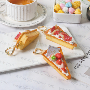 Ciondoli Realistici a Forma di Torta e Dessert, Charm di Moda Premium per Ragazze, Accessori per Creazione di Gioielli Fai-da-Te - Product Image 5
