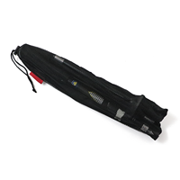Vente chaude bâtons de canne d'escalade en aluminium noir léger réglable bâtons de trekking pour la randonnée