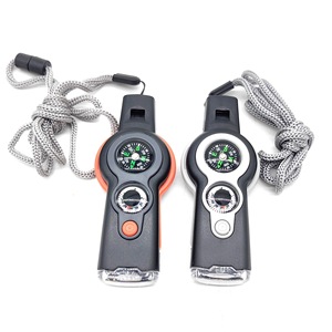 Silbato de Supervivencia de Emergencia SOS, Herramienta Multifuncional para Exteriores con Brújula, Termómetro y Luz LED, RTS, Pedidos Mixtos al por Mayor - Product Image 2