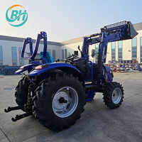 Tracteur à roues 50hp 60hp 70hp 80hp 90hp 100hp, marque chinoise durable, vente directe d'usine, prix bas, best-seller