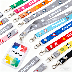 Hochwertiges kunden spezifisches Polyester-Lanyard mit Sublimations-Hals riemen Full Style <span class=keywords><strong>Key</strong></span> Chain mit individuellem Logo - Product Image 5