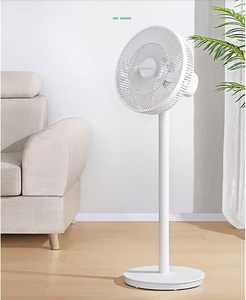 Black White Electric Household Inch Rechargeable Battery Operated Remote Control Cooling Pedestal Floor <b>Standing</b> <b>Fan</b> Brushless - Product Image 3