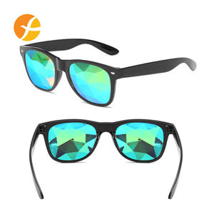 新しいファッションメガネレイブメンズレディーススクエアシェイプ万華鏡サングラスパーティーサイケデリックプリズム屈折レンズEdmサングラス - Product Image 3