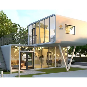 <span class=keywords><strong>Casa</strong></span> Contenedor Redonda Moderna de Acero de 20/40 pies, Diseño Ecológico Impermeable, Fácil Instalación y Tamaño Personalizable - Product Image 5