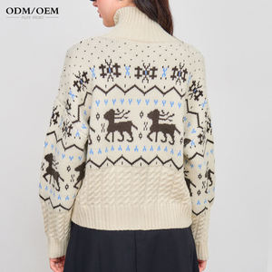 Proveedor de Suéteres para Mujer, Suéter Personalizado de Algodón de Alta Calidad, Cárdigan Corto Elegante de Manga Larga Tejido para Mujer - Product Image 4