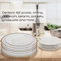 Séparation d'assiettes de dîner en feutre, pièces, accessoires de protection de vaisselle en porcelaine