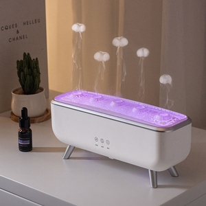 300Ml colorido Led luz dinámica medusas aire humidificador difusor humo anillos Aroma difusor para dormitorio - Product Image 1