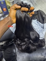 Cheveux longs raides blonds 613 doublement étirés, couleur pleine longueur, bouclés birmanes, afro crépus, avec mèches 4/27, cheveux indiens bruts bouclés